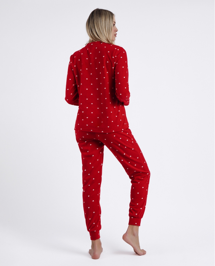 DISNEY Pijama Calentito Manga Larga Sweet Dreams para Mujer ROJO DISNEY Pijama Calentito Manga Larga Sweet Dreams para Mujer ROJO