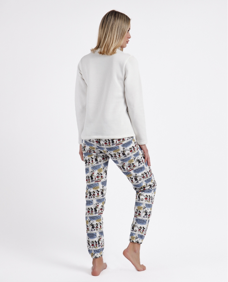 DISNEY Pijama Manga Larga Comic Love para Mujer CRUDO DISNEY Pijama Manga Larga Comic Love para Mujer CRUDO