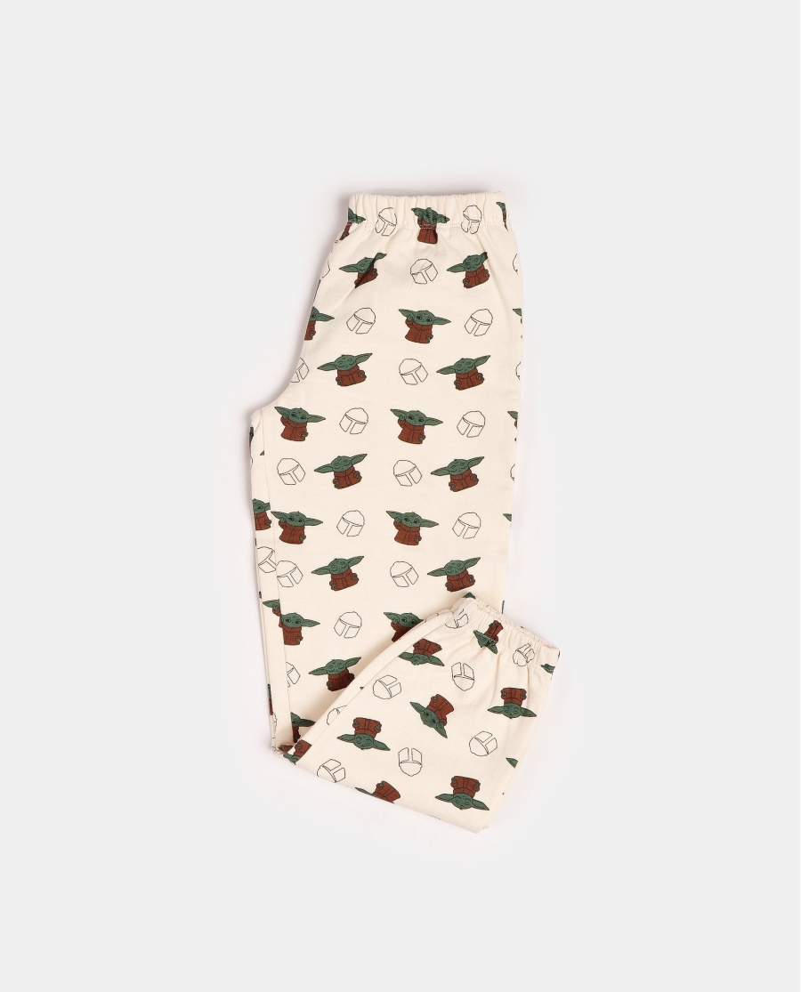 STAR WARS Pijama Manga Larga Cute Baby Yoda para Niña BEIGE STAR WARS Pijama Manga Larga Cute Baby Yoda para Niña BEIGE