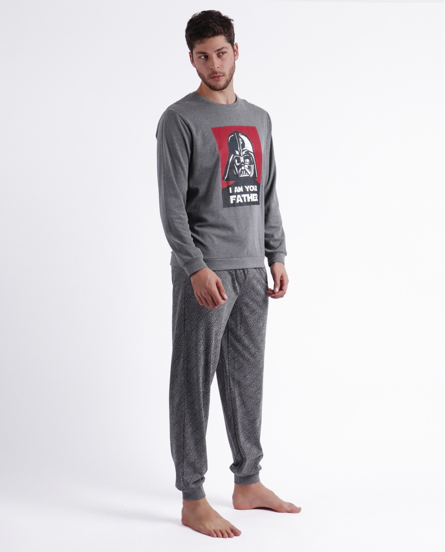 STAR WARS Pijama Manga Larga Father para Hombre MARENGO JASPE STAR WARS Pijama Manga Larga Father para Hombre MARENGO JASPE