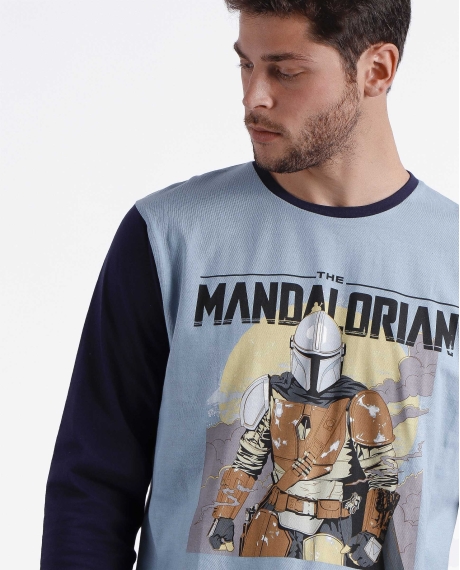 STAR WARS Pijama Manga Larga Big Mando para Hombre MARINO 2