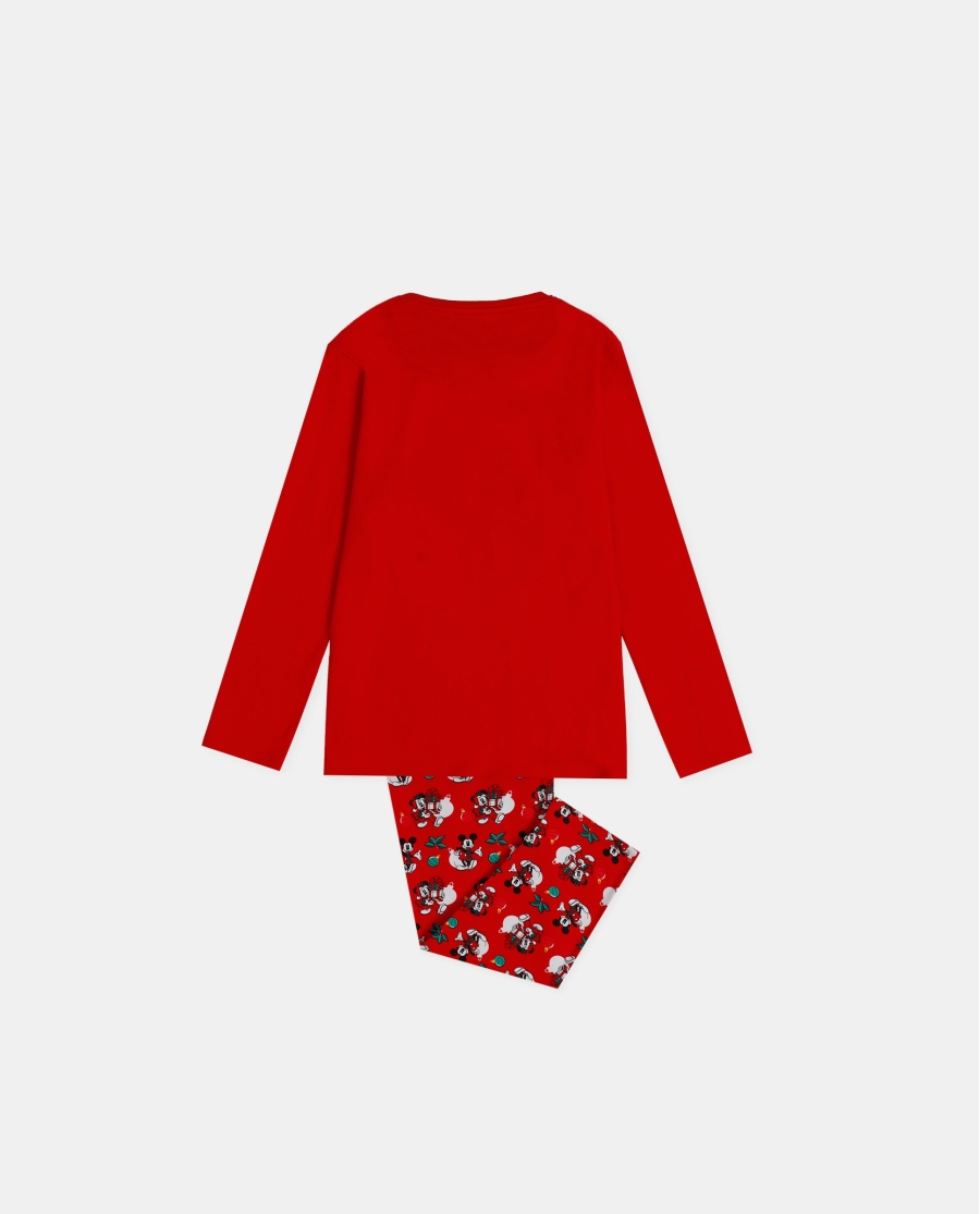 DISNEY Pijama Manga Larga Holidays para Niño ROJO DISNEY Pijama Manga Larga Holidays para Niño ROJO