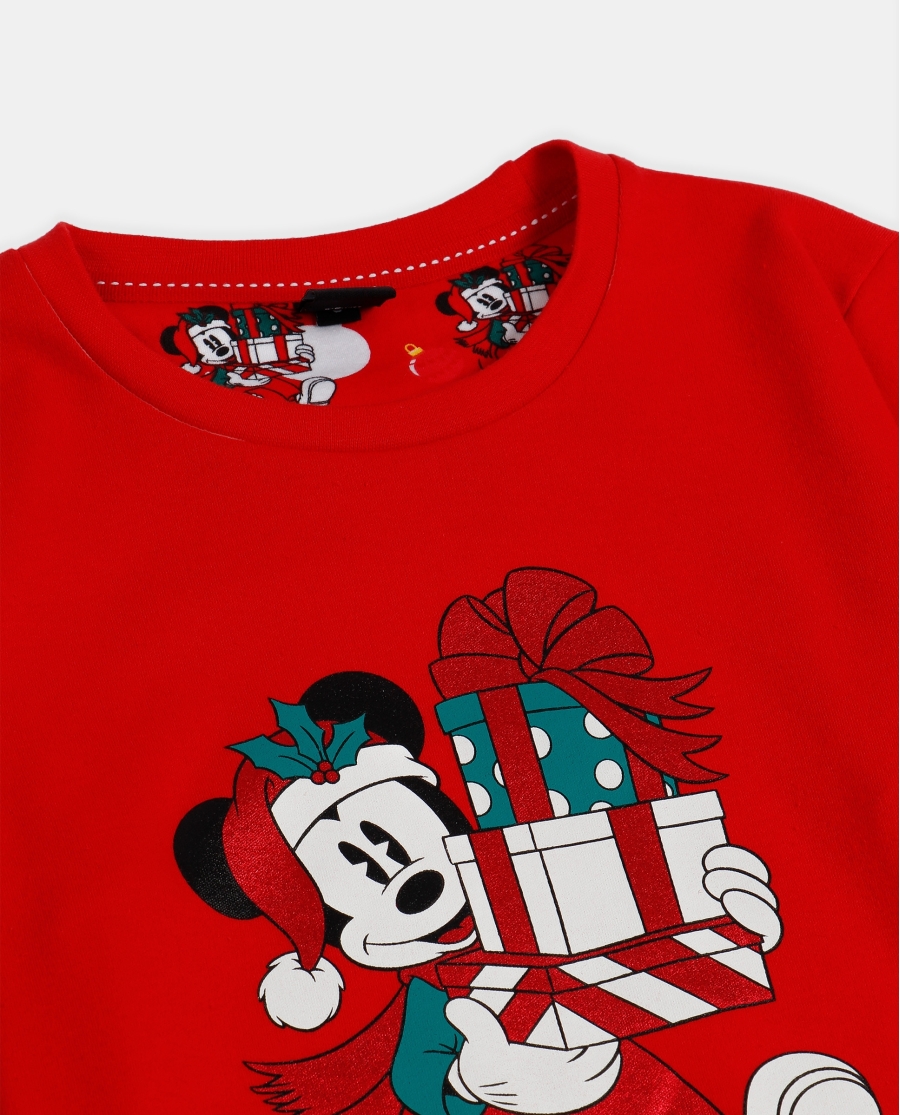 DISNEY Pijama Manga Larga Holidays para Niño ROJO DISNEY Pijama Manga Larga Holidays para Niño ROJO