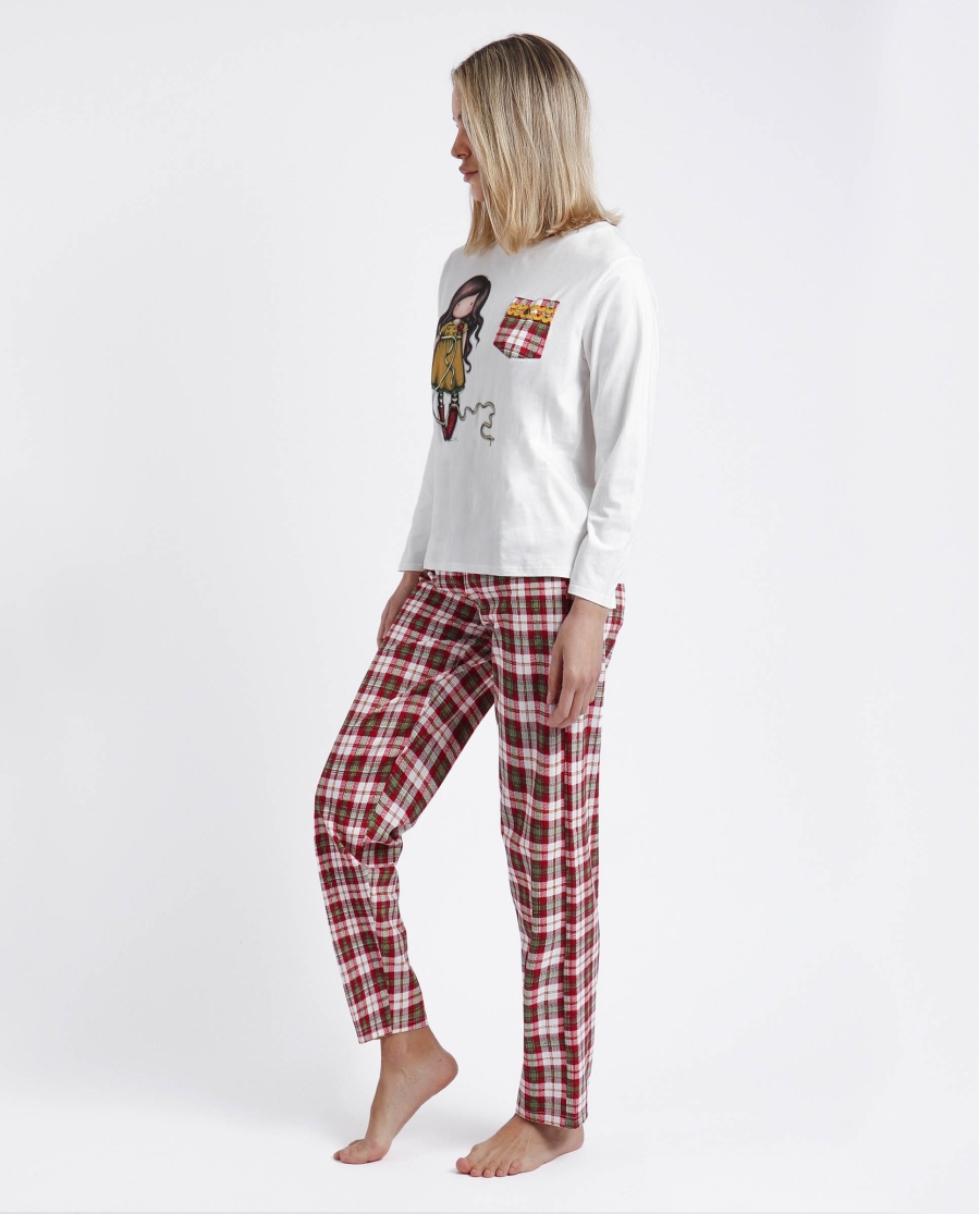 SANTORO GORJUSS Pijama Manga Larga Undone para Mujer CRUDO SANTORO GORJUSS Pijama Manga Larga Undone para Mujer CRUDO