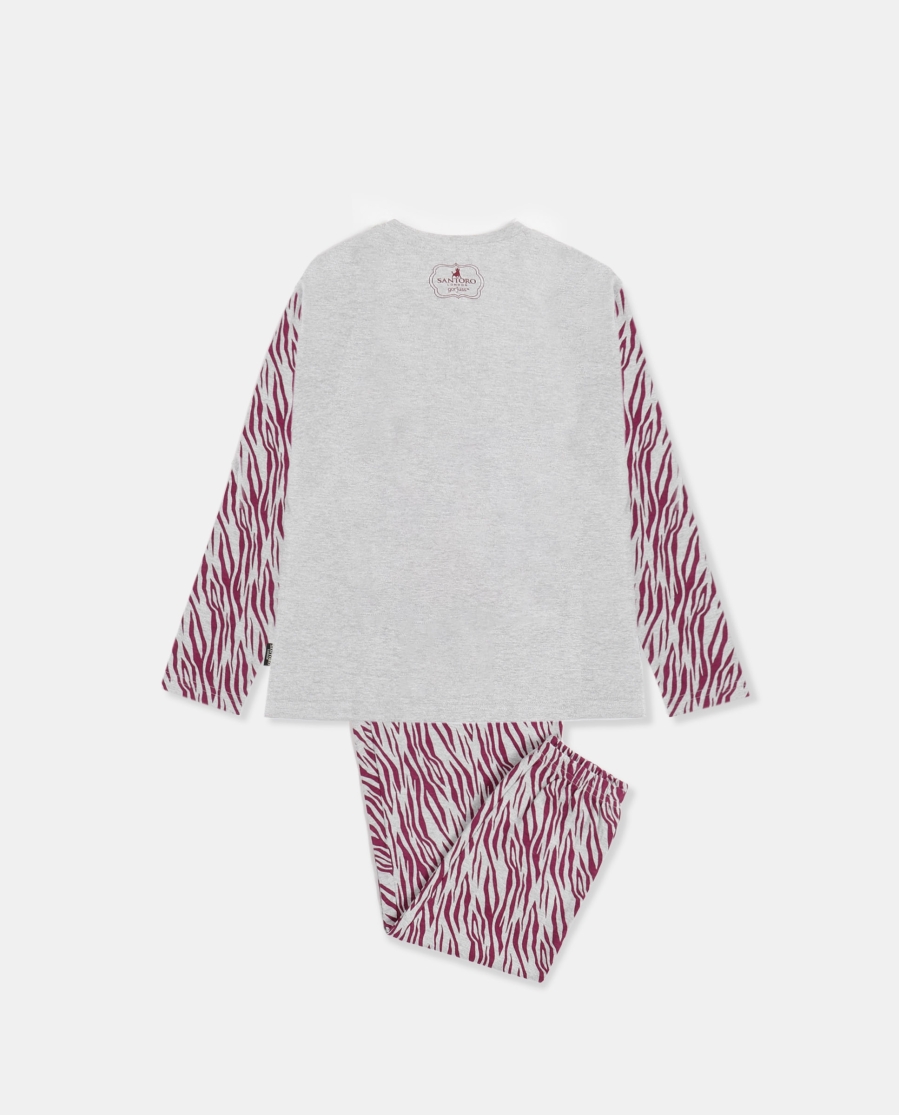 SANTORO GORJUSS Pijama Manga Larga Ruby Wild para Niña GRIS JASPE SANTORO GORJUSS Pijama Manga Larga Ruby Wild para Niña GRIS JASPE