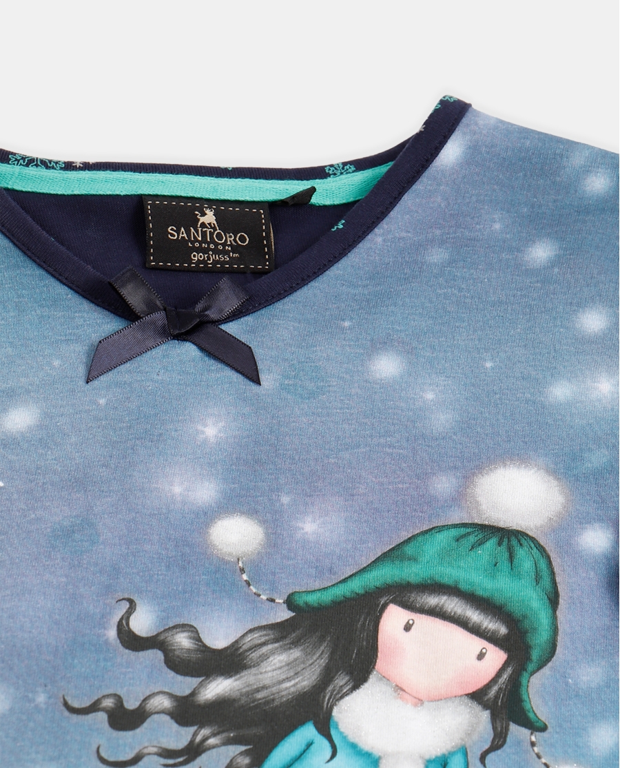 SANTORO GORJUSS Pijama Manga Larga The Ice Dance para Niña MARINO