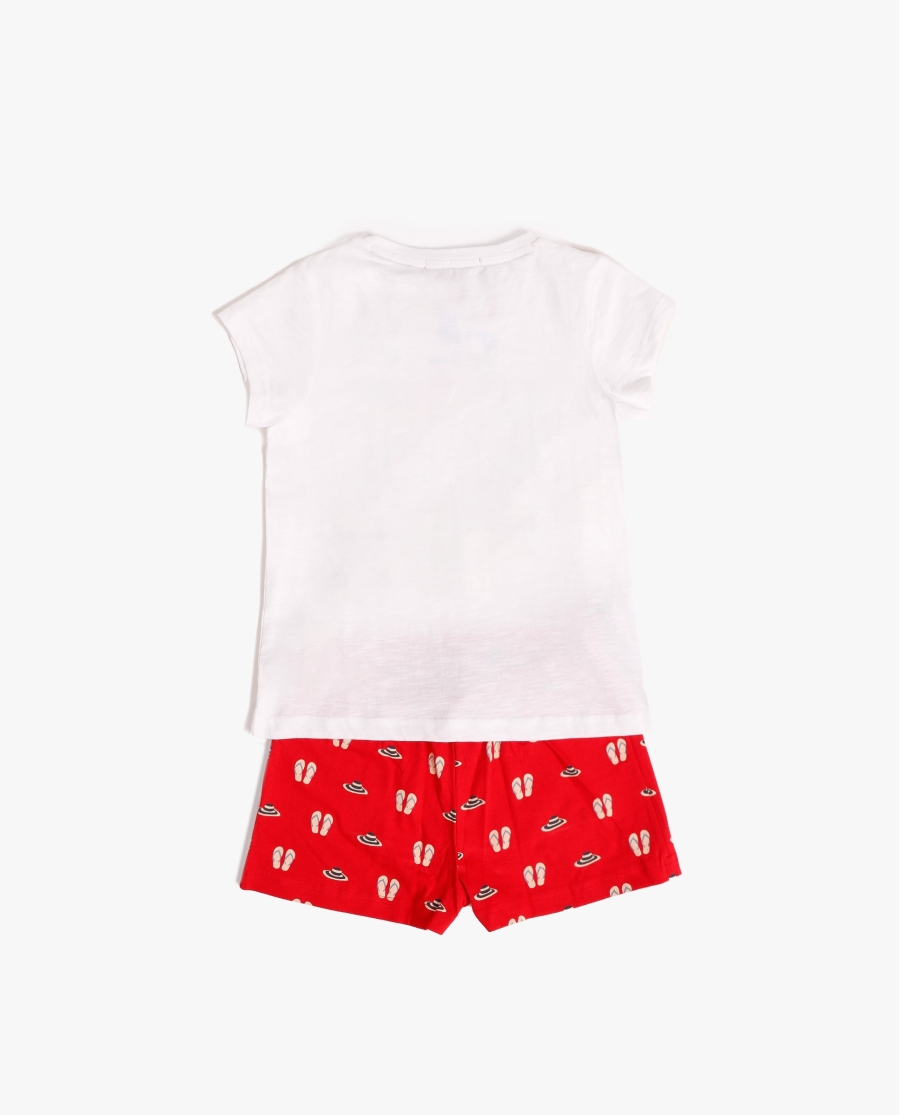 DIVER Pijama Manga Corta Summer Holiday para Niña BLANCO DIVER Pijama Manga Corta Summer Holiday para Niña BLANCO