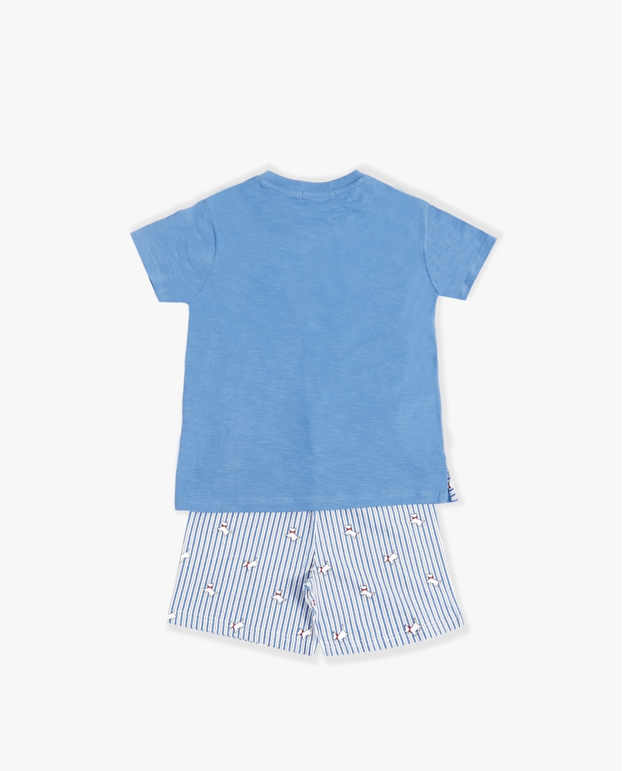 ADMAS Pijama Manga Corta Lou Lou Summer para Niño AZUL ADMAS Pijama Manga Corta Lou Lou Summer para Niño AZUL