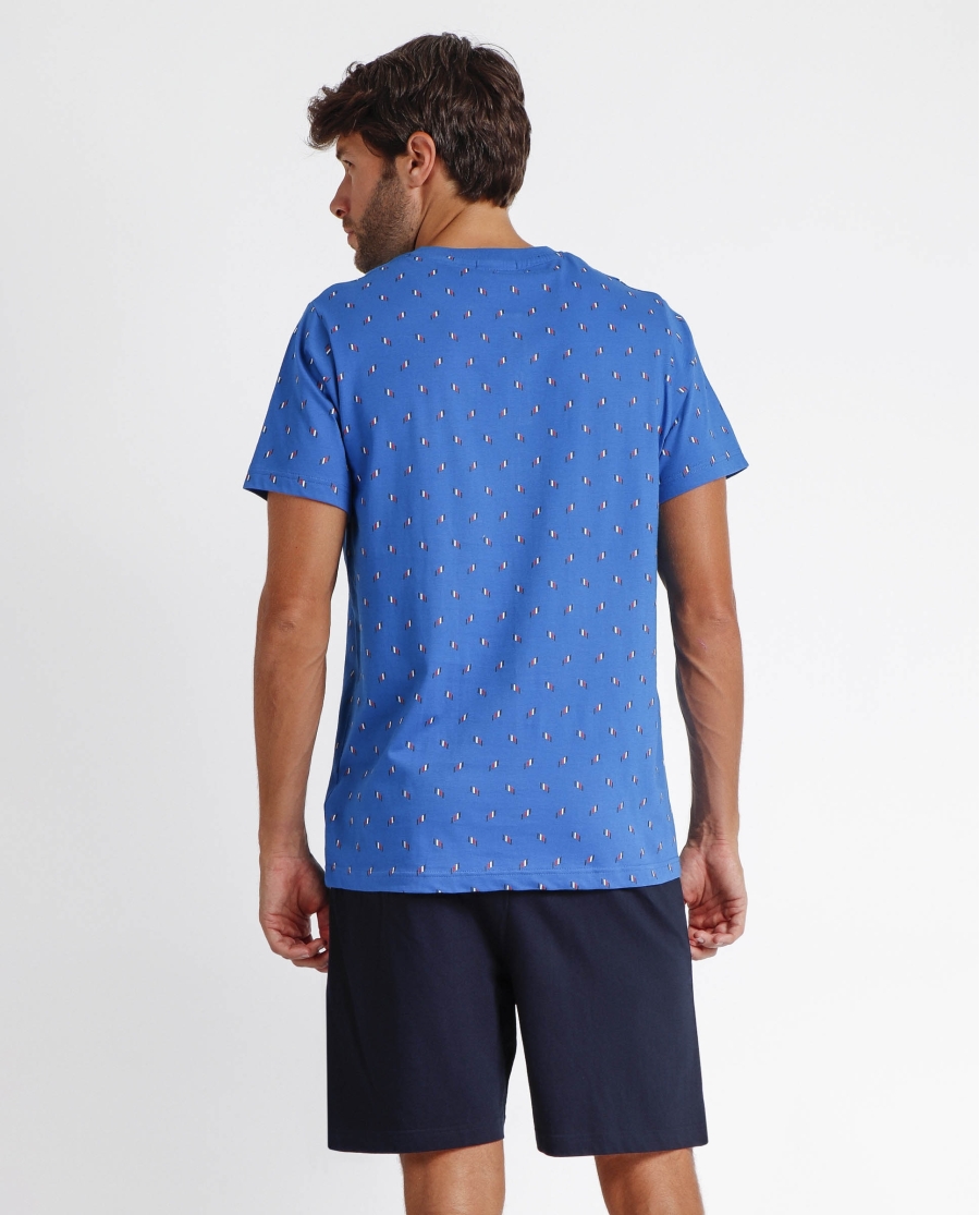 ANTONIO MIRO Pijama Tapeta Manga Corta Sailing para Hombre AZUL ANTONIO MIRO Pijama Tapeta Manga Corta Sailing para Hombre AZUL