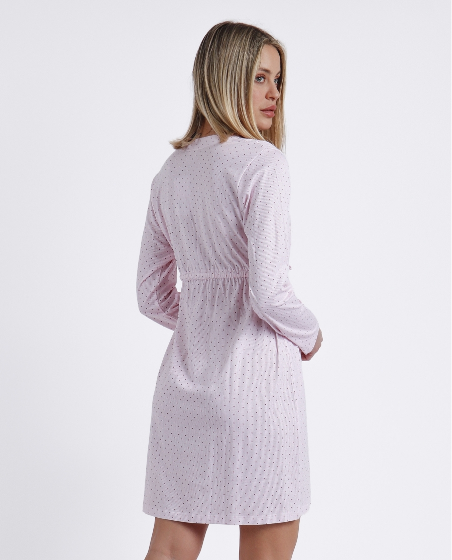 ADMAS CLASSIC Camisola Manga Larga Stripes & Dots para Mujer ROSA ADMAS CLASSIC Camisola Manga Larga Stripes & Dots para Mujer ROSA