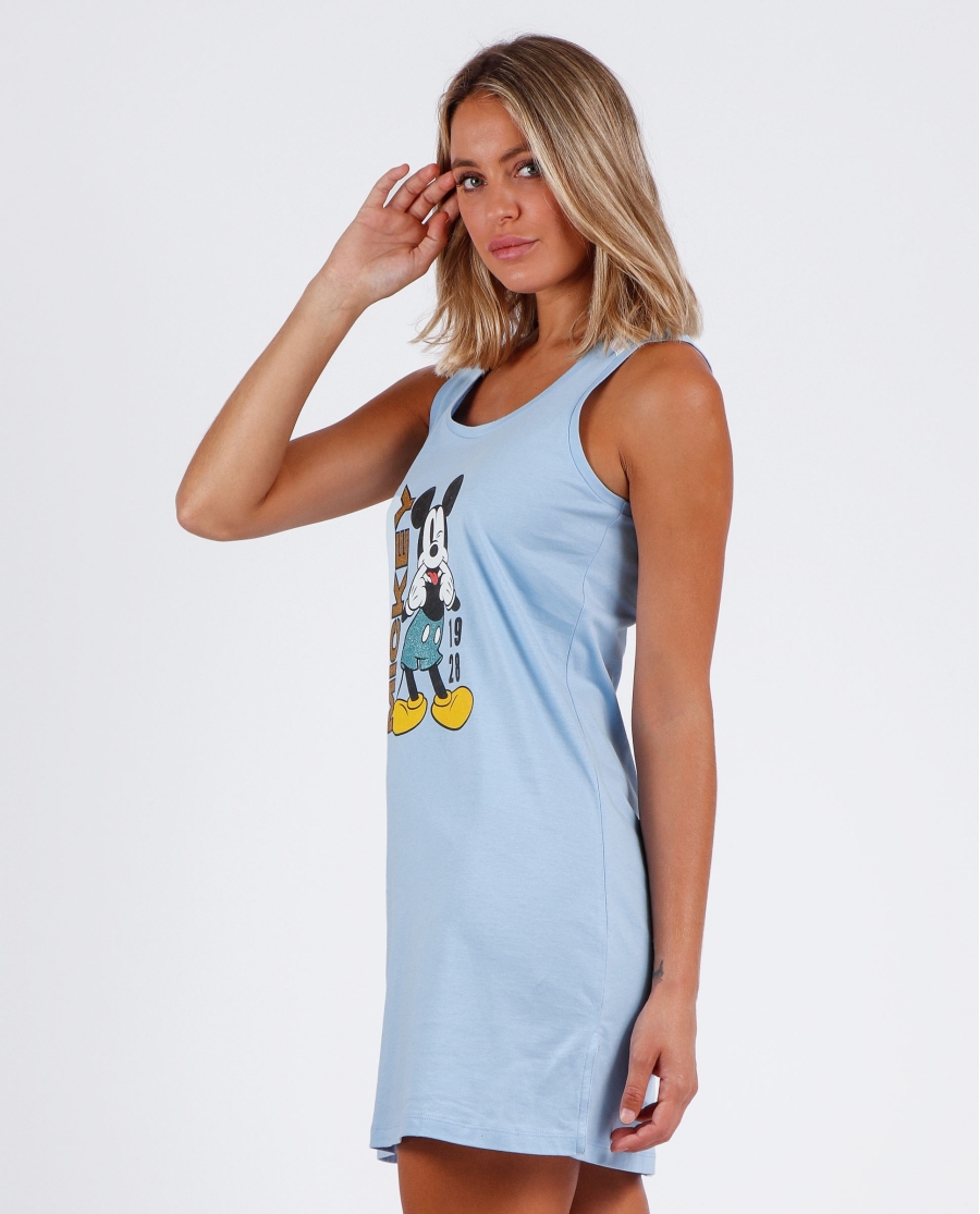 DISNEY Camisola Sin Mangas Mickey Summer para Mujer AZUL DISNEY Camisola Sin Mangas Mickey Summer para Mujer AZUL