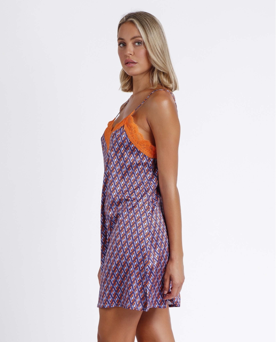 ADMAS ETHNIC Camisola Tirantes Tie & Lace para Mujer MORADO ADMAS ETHNIC Camisola Tirantes Tie & Lace para Mujer MORADO
