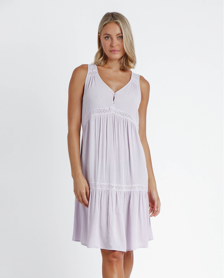 ADMAS ETHNIC Camisola Tirantes Lavender para Mujer MALVA ADMAS ETHNIC Camisola Tirantes Lavender para Mujer MALVA