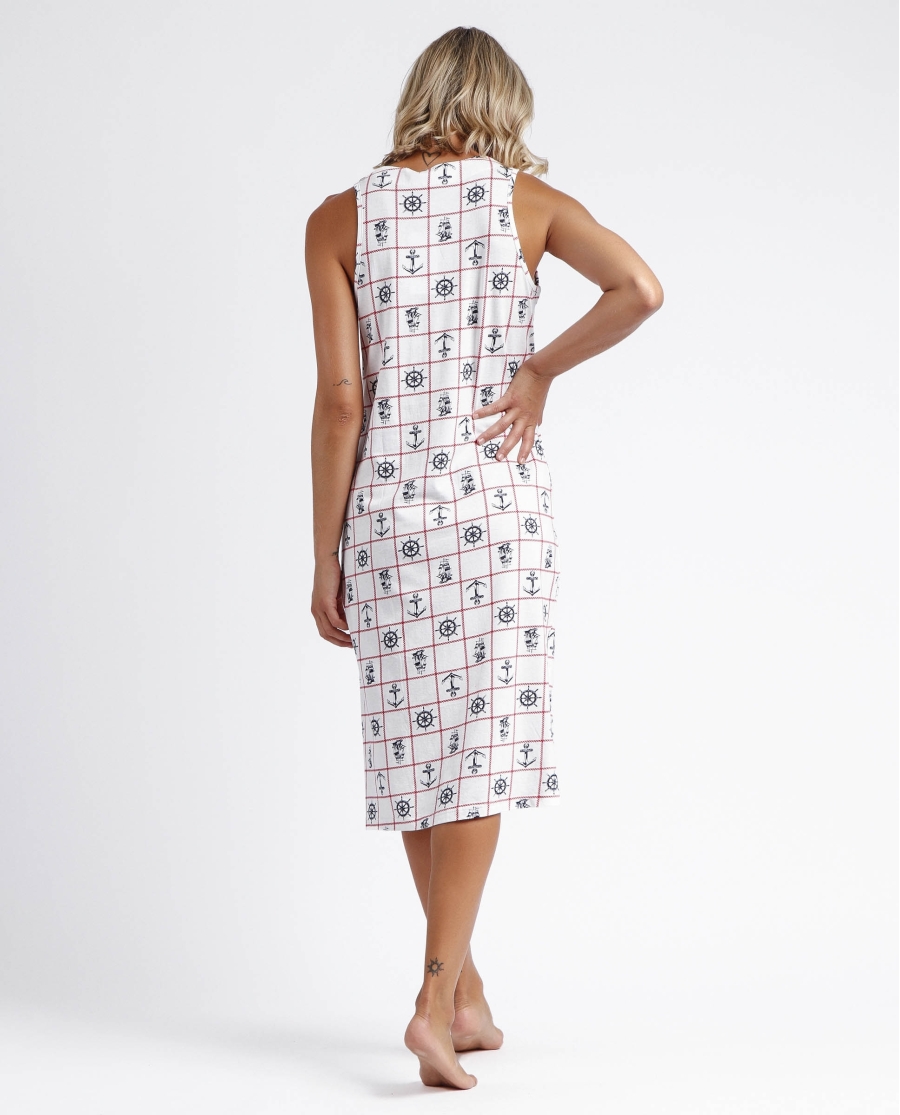 ADMAS Camisola Tirantes Sailor para Mujer BEIGE