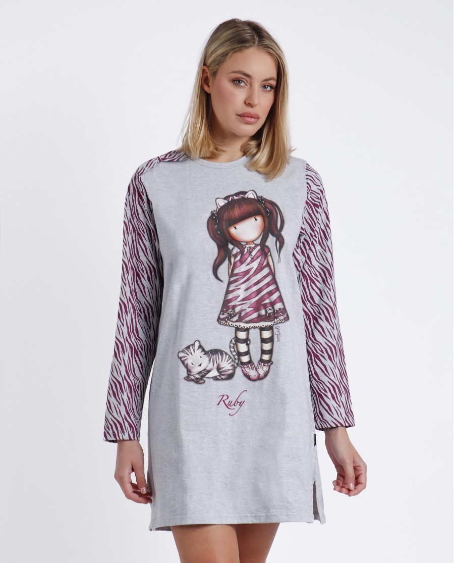 SANTORO Camisola Manga Larga Ruby Wild para Mujer GRIS JASPE SANTORO Camisola Manga Larga Ruby Wild para Mujer GRIS JASPE