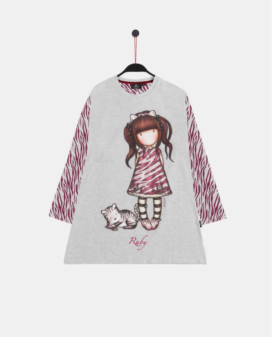 SANTORO Camisola Manga Larga Ruby Wild para Niña GRIS JASPE SANTORO Camisola Manga Larga Ruby Wild para Niña GRIS JASPE