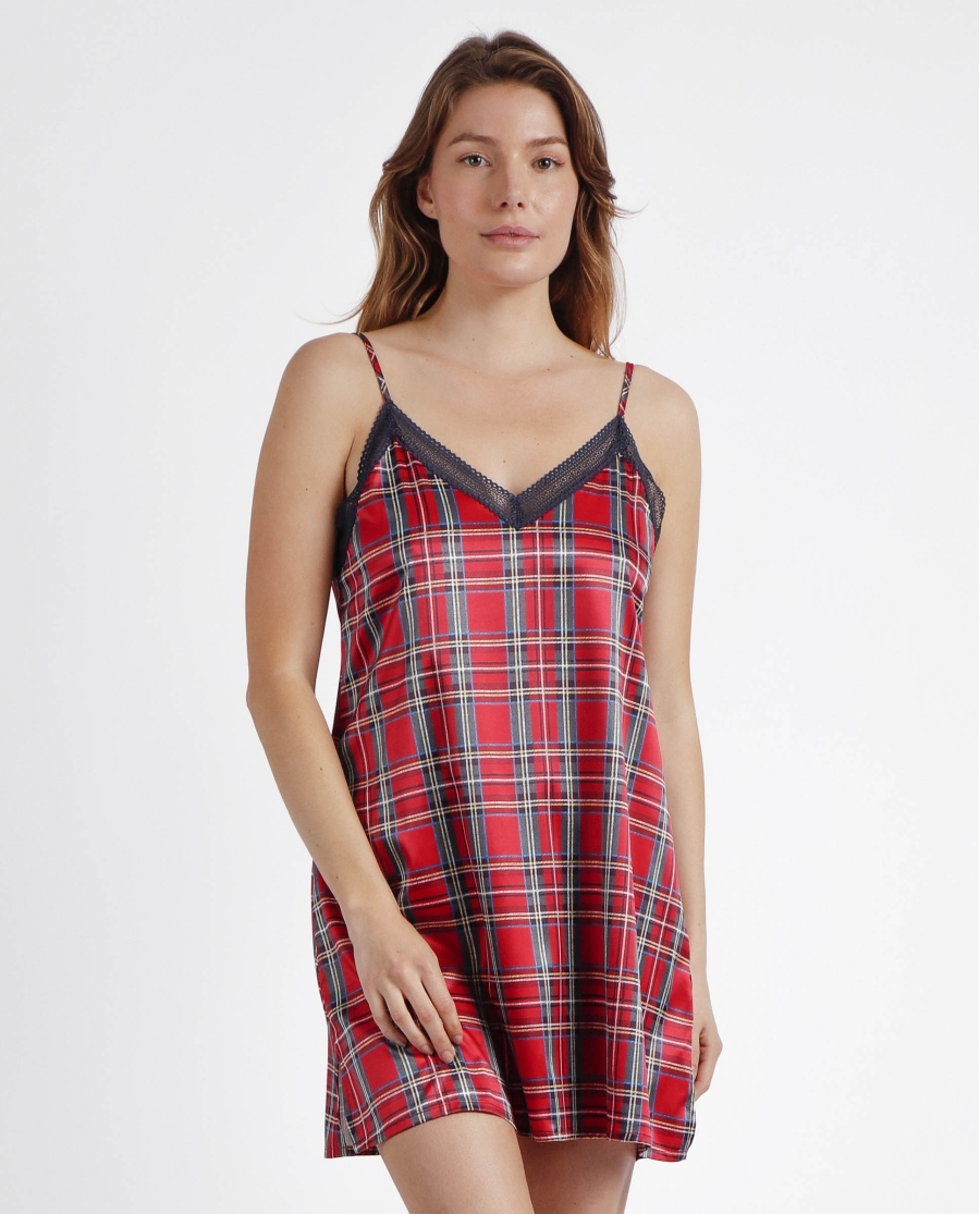 ADMAS CLASSIC Camisola Tirantes Scottish Fashion para Mujer ROJO ADMAS CLASSIC Camisola Tirantes Scottish Fashion para Mujer ROJO