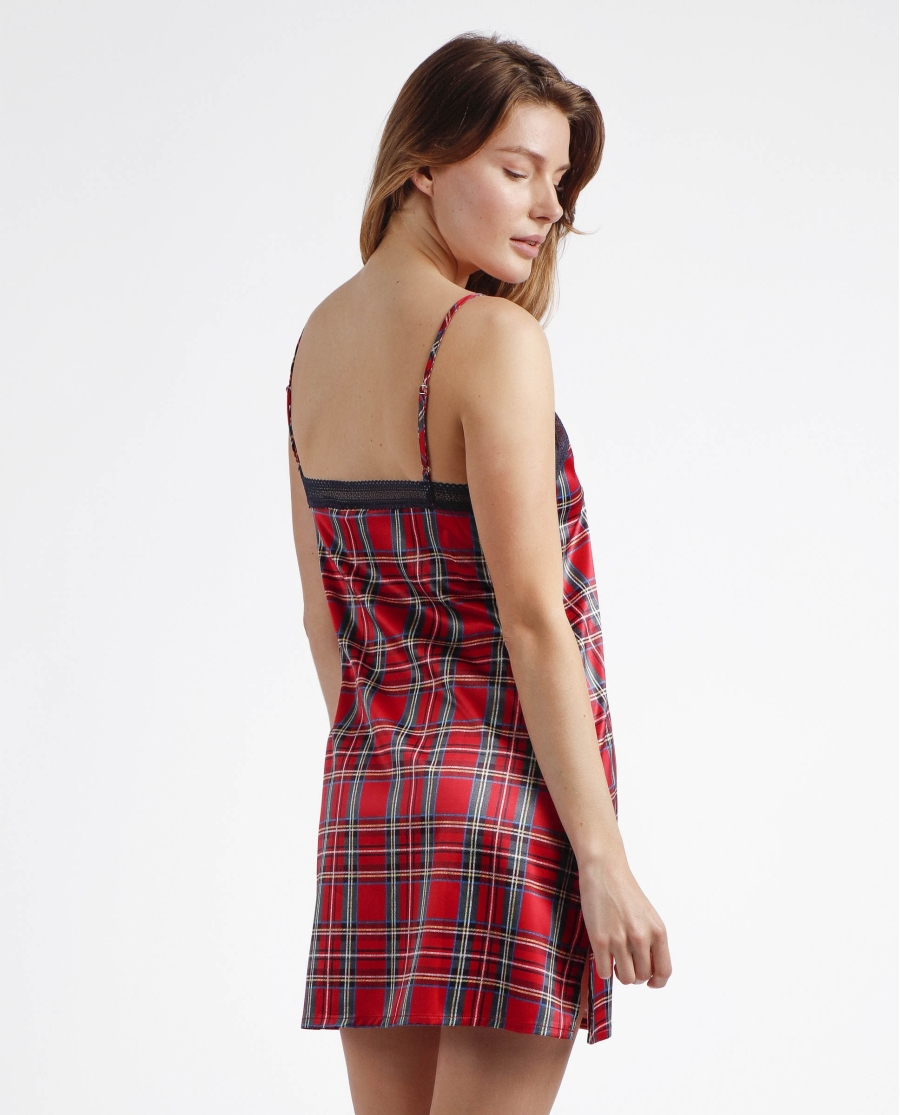 ADMAS CLASSIC Camisola Tirantes Scottish Fashion para Mujer ROJO ADMAS CLASSIC Camisola Tirantes Scottish Fashion para Mujer ROJO