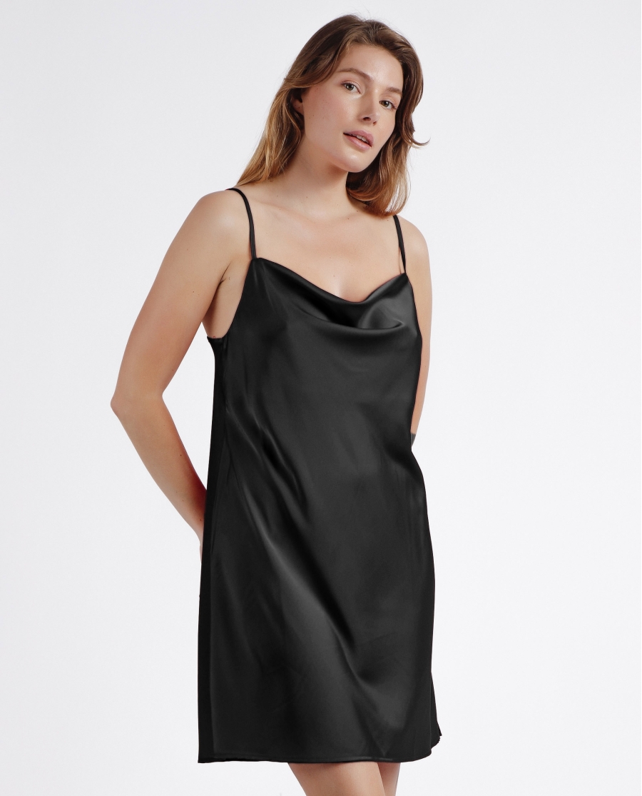 ADMAS Camisola Tirantes Satin Luxe para Mujer NEGRO ADMAS Camisola Tirantes Satin Luxe para Mujer NEGRO