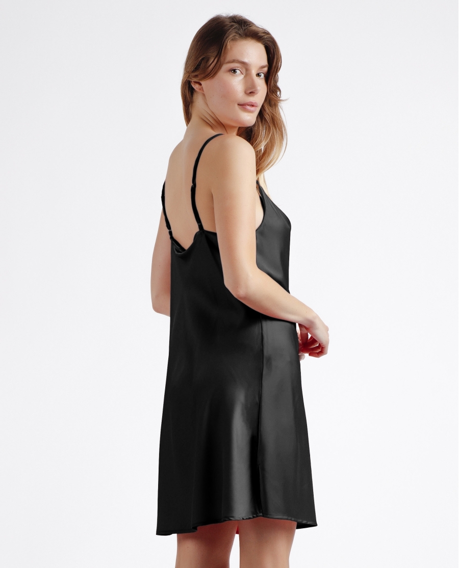 ADMAS Camisola Tirantes Satin Luxe para Mujer NEGRO ADMAS Camisola Tirantes Satin Luxe para Mujer NEGRO