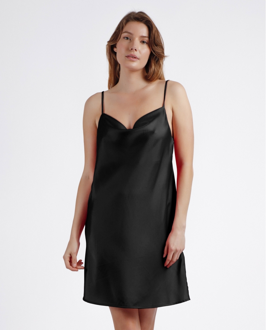 ADMAS Camisola Tirantes Satin Luxe para Mujer NEGRO ADMAS Camisola Tirantes Satin Luxe para Mujer NEGRO