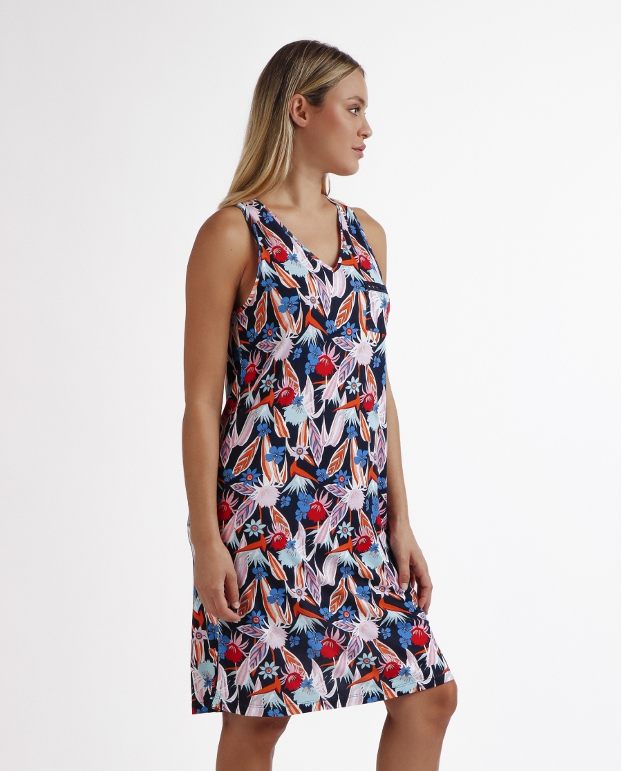 ADMAS GARDEN Camisola Sin Mangas Feathers para Mujer MARINO ADMAS GARDEN Camisola Sin Mangas Feathers para Mujer MARINO