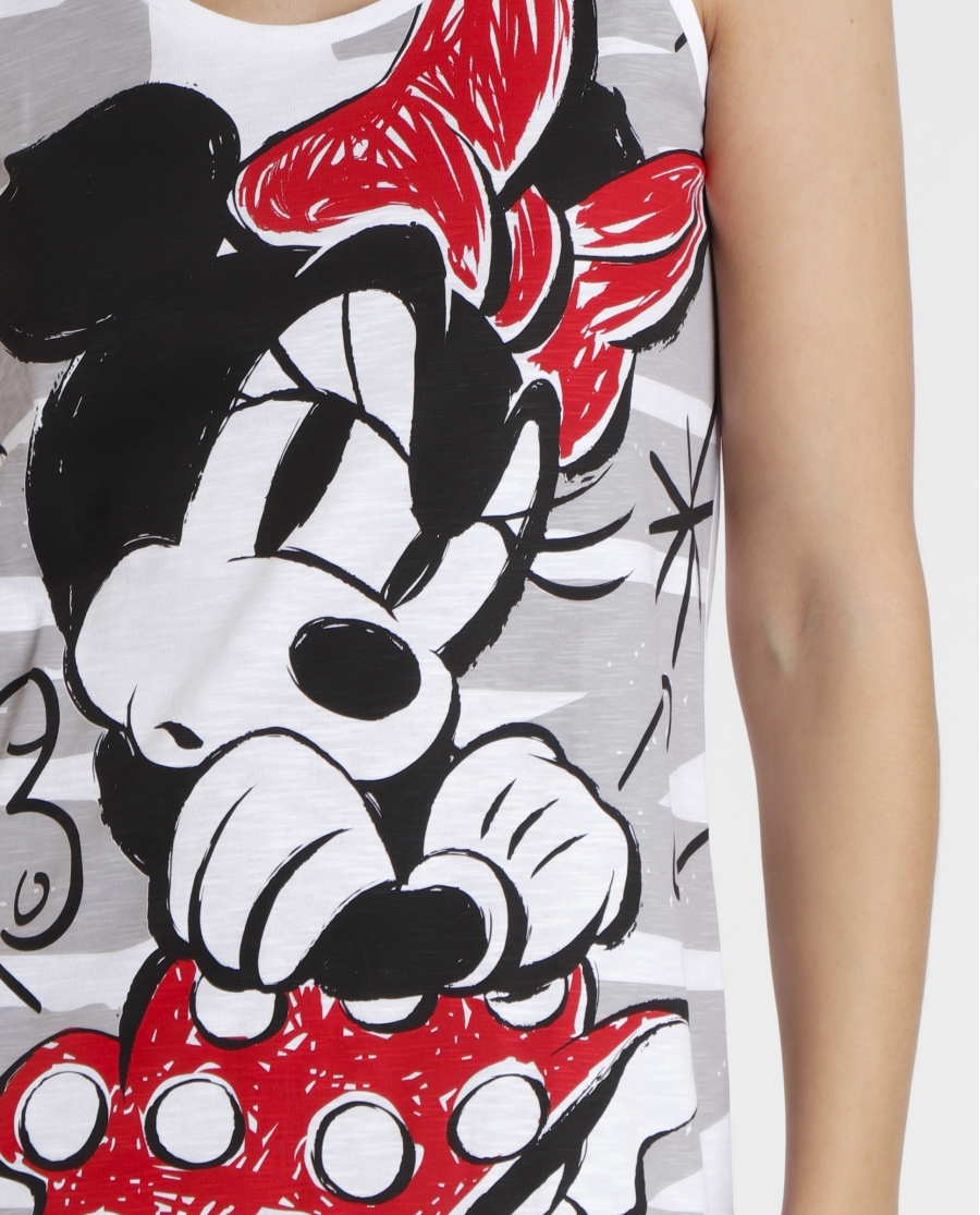 DISNEY Camisola Sin Mangas Stay True para Mujer BLANCO DISNEY Camisola Sin Mangas Stay True para Mujer BLANCO