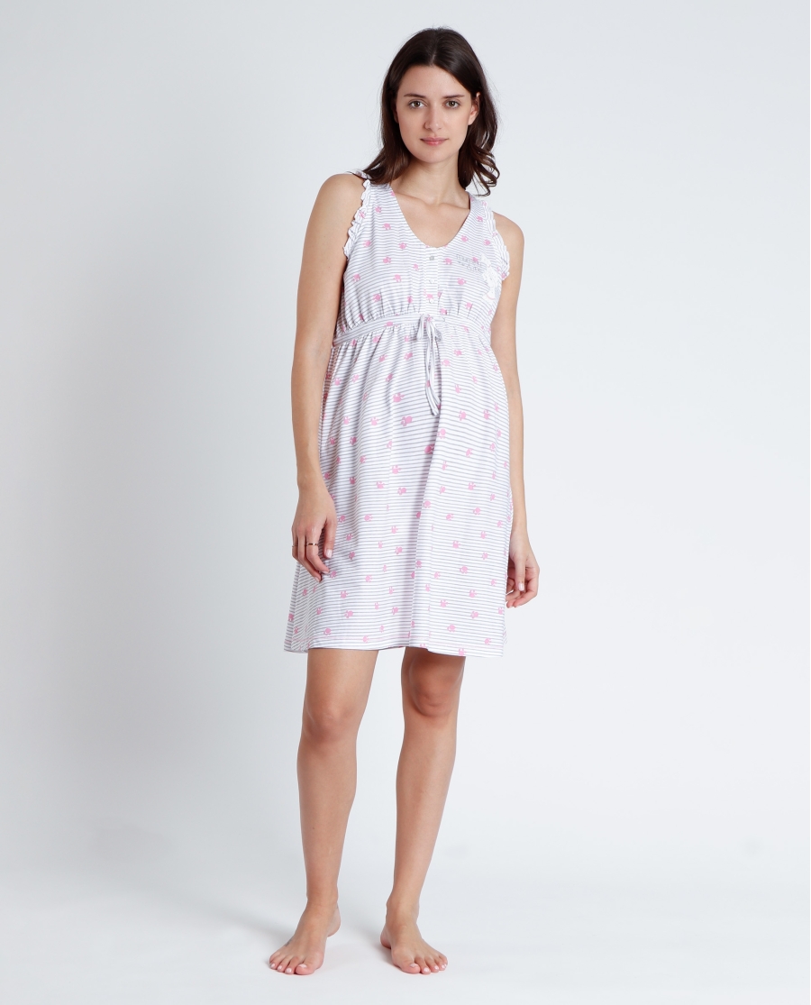 DISNEY Camisola Sin Manga Maternity Dalmatas para Mujer BLANCO DISNEY Camisola Sin Manga Maternity Dalmatas para Mujer BLANCO