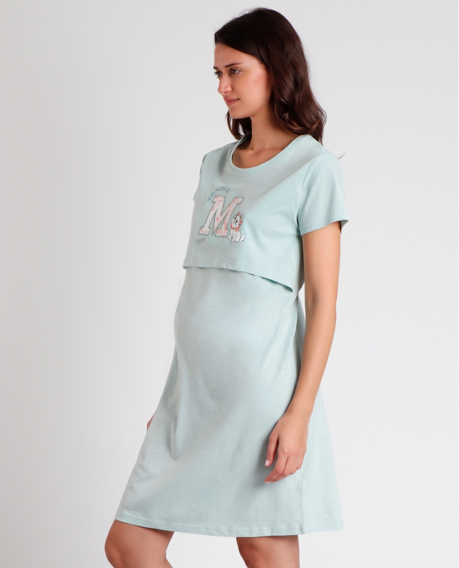 DISNEY Camisola Manga Corta Maternity Wonder Mum para Mujer AQUA DISNEY Camisola Manga Corta Maternity Wonder Mum para Mujer AQUA