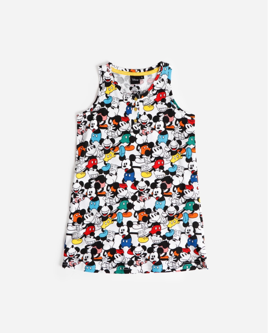 DISNEY Camisola Sin Mangas Mickey Fluor para Niña MULTICOLOR DISNEY Camisola Sin Mangas Mickey Fluor para Niña MULTICOLOR