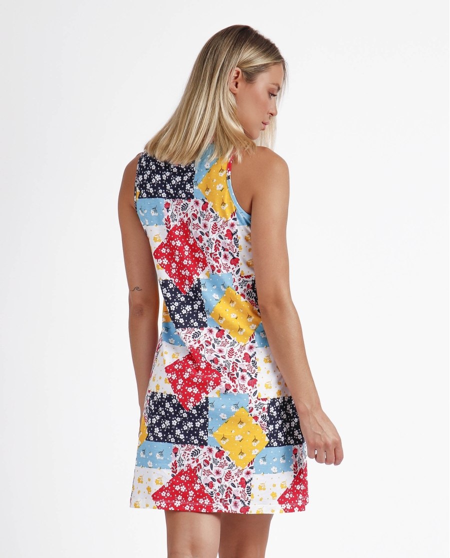 ADMAS Camisola Sin Mangas Life in Patchwork para Mujer MULTICOLOR ADMAS Camisola Sin Mangas Life in Patchwork para Mujer MULTICOLOR