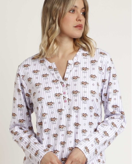 ADMAS Camisola Manga Larga All You Need Is Sleep para Mujer MALVA 2