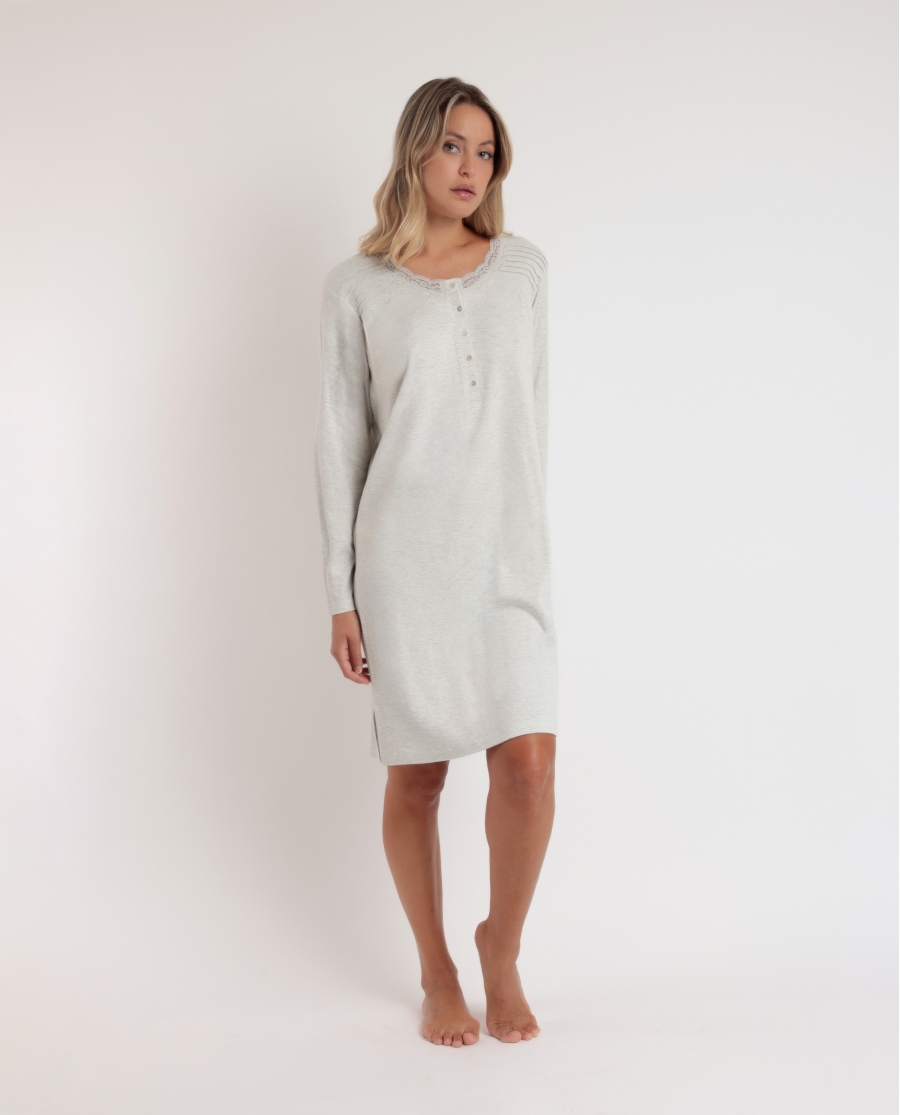 ADMAS CLASSIC Camisola Manga Larga Tapeta Classic Soft para Mujer GRIS JASPE ADMAS CLASSIC Camisola Manga Larga Tapeta Classic Soft para Mujer GRIS JASPE