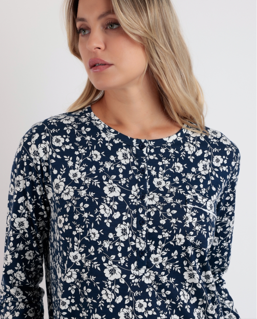 ADMAS GARDEN Camisola Manga Larga Romantic Winter para Mujer MARINO ADMAS GARDEN Camisola Manga Larga Romantic Winter para Mujer MARINO