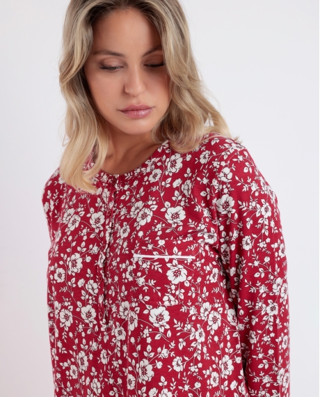 ADMAS GARDEN Camisola Manga Larga Romantic Winter para Mujer ROJO 2