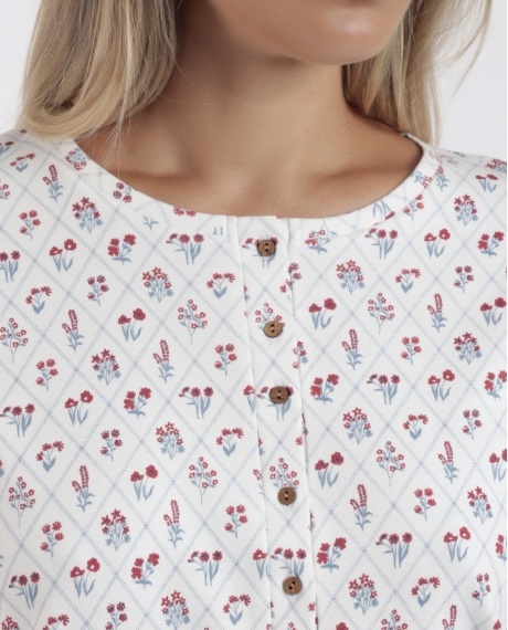 ADMAS GARDEN Camisola Manga Larga Essence Of Life para Mujer BLANCO 2