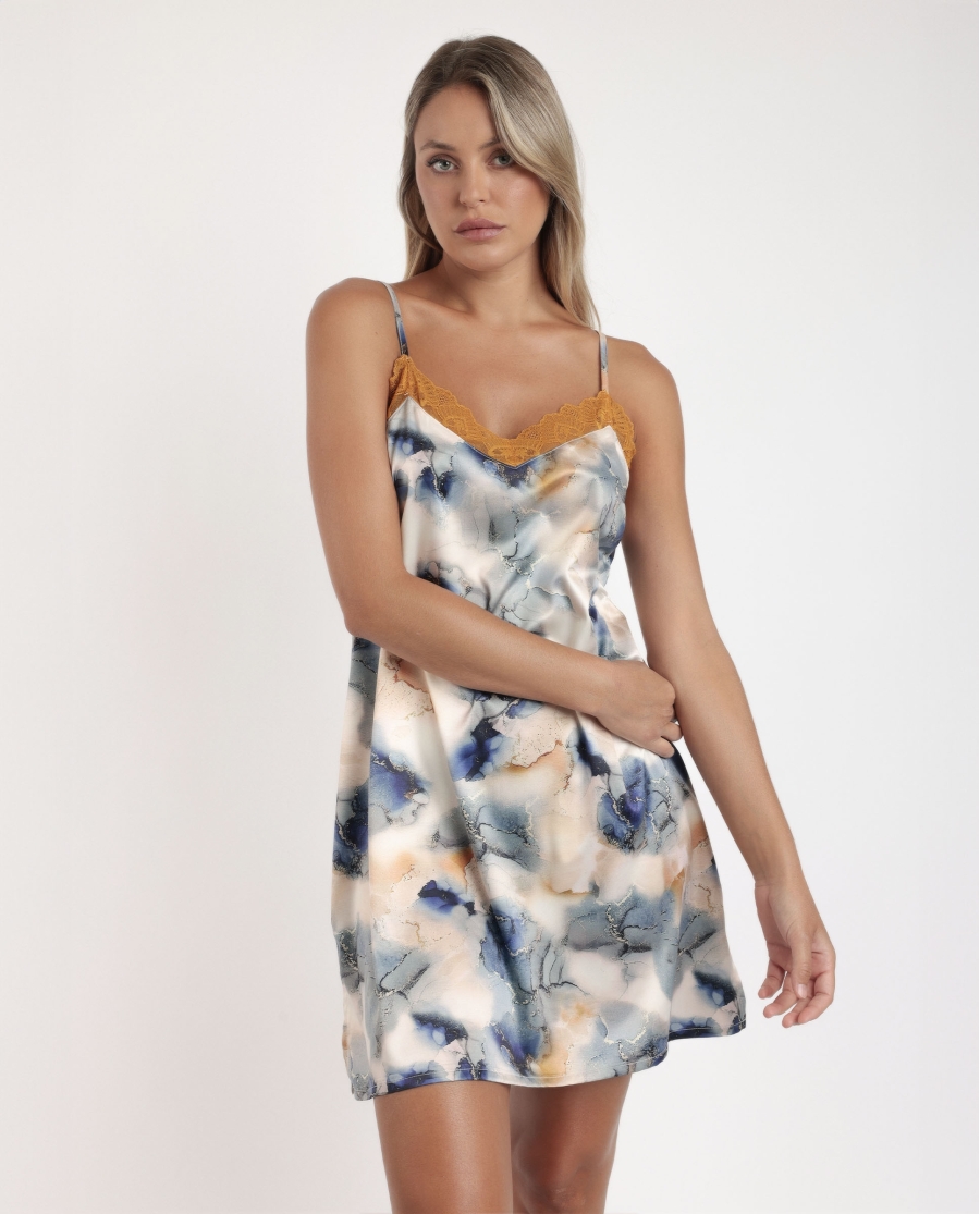 ADMAS LUXURY Camisola Tirantes Tile para Mujer MULTICOLOR ADMAS LUXURY Camisola Tirantes Tile para Mujer MULTICOLOR