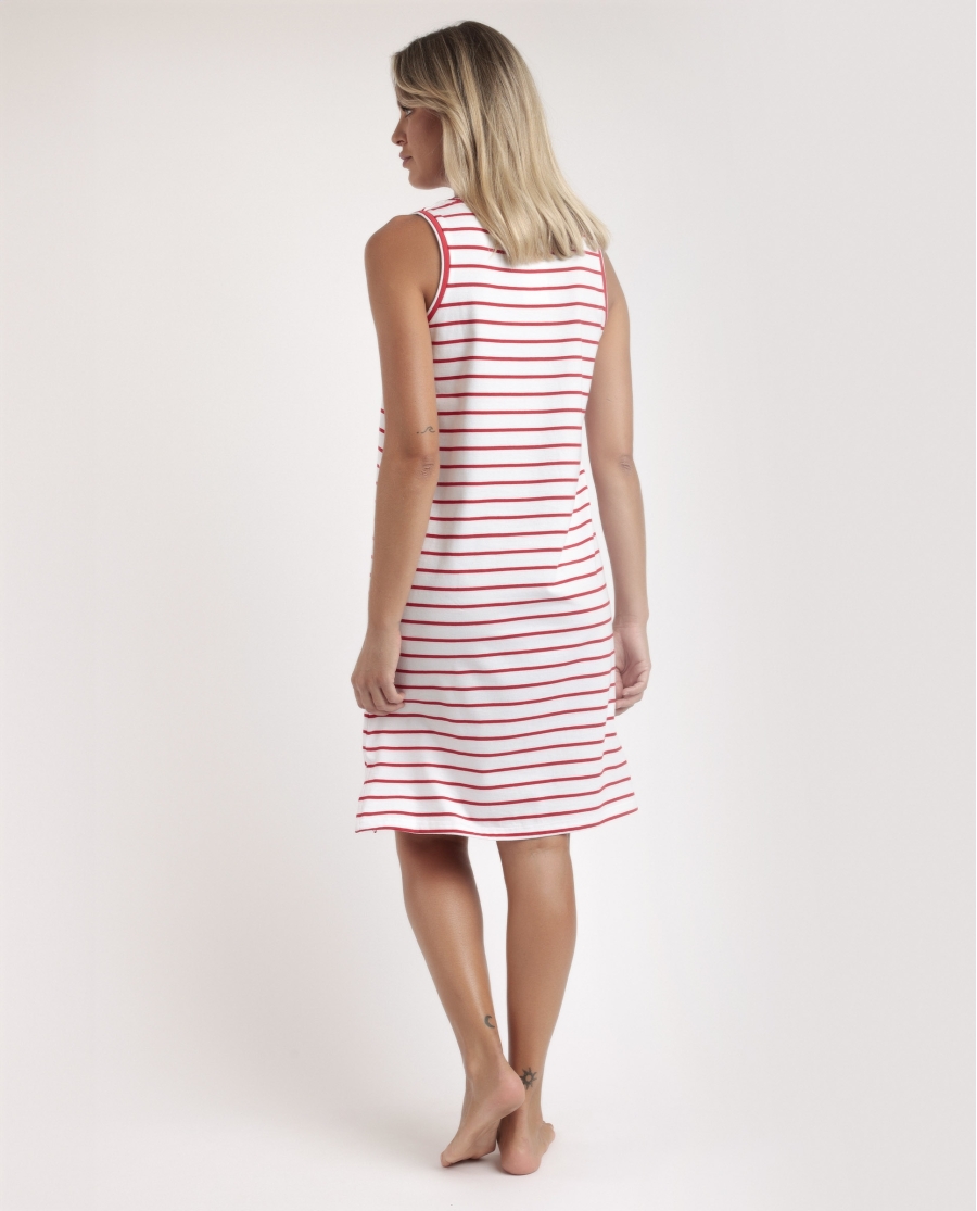 ADMAS Camisola Sin Mangas Sailor Club para Mujer ROJO ADMAS Camisola Sin Mangas Sailor Club para Mujer ROJO