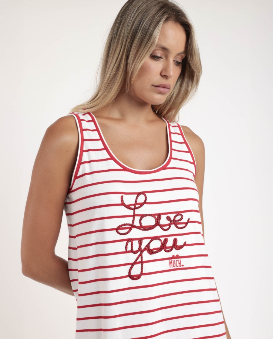 ADMAS Camisola Sin Mangas Sailor Club para Mujer ROJO ADMAS Camisola Sin Mangas Sailor Club para Mujer ROJO