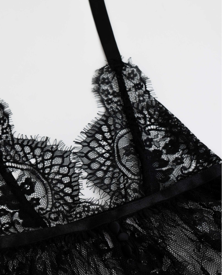 ADMAS Tentación Encaje Temptation Island para Mujer NEGRO ADMAS Tentación Encaje Temptation Island para Mujer NEGRO