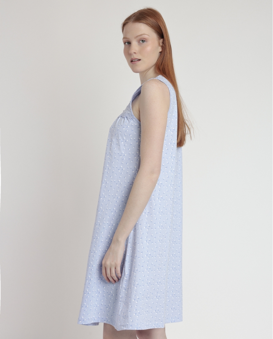 ADMAS CLASSIC Camisola Sin Mangas Classic Blue Flowers para Mujer AZUL ADMAS CLASSIC Camisola Sin Mangas Classic Blue Flowers para Mujer AZUL