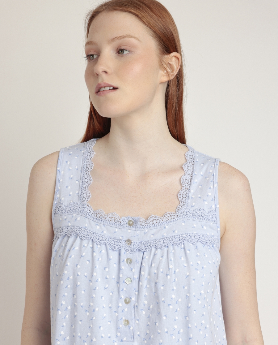 ADMAS CLASSIC Camisola Sin Mangas Classic Blue Flowers para Mujer AZUL ADMAS CLASSIC Camisola Sin Mangas Classic Blue Flowers para Mujer AZUL