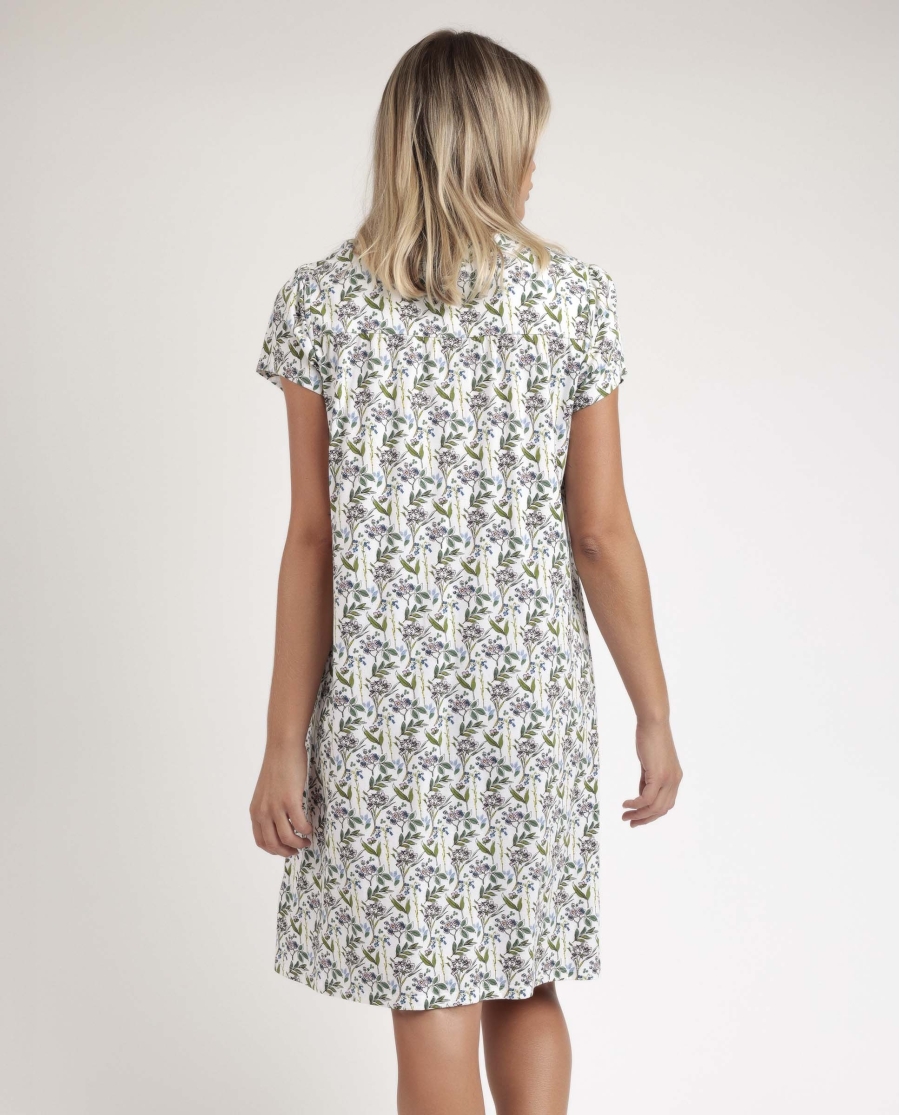 ADMAS GARDEN Camisola Manga Corta Dream Flowers para Mujer MALVA ADMAS GARDEN Camisola Manga Corta Dream Flowers para Mujer MALVA