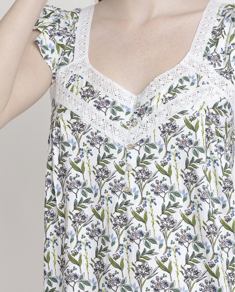 ADMAS GARDEN Camisola Sin Mangas Dream Flowers para Mujer MALVA ADMAS GARDEN Camisola Sin Mangas Dream Flowers para Mujer MALVA