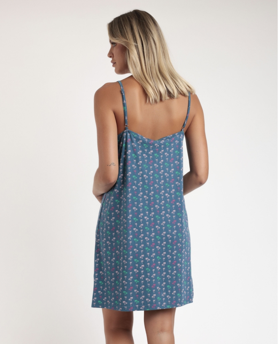 ADMAS Camisola Tirantes Have A Good Day para Mujer AZUL ADMAS Camisola Tirantes Have A Good Day para Mujer AZUL