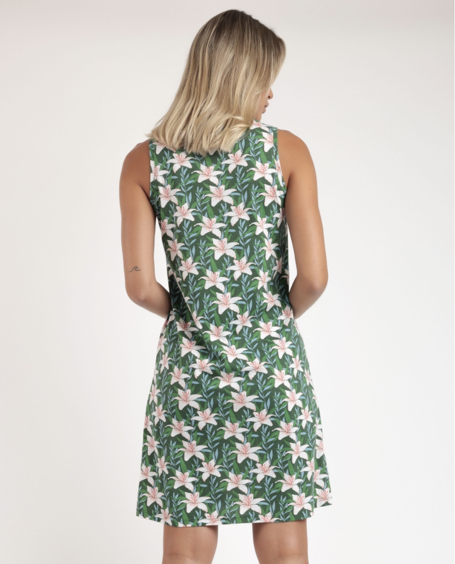 ADMAS Camisola Sin Mangas Flowers In The Sun para Mujer VERDE