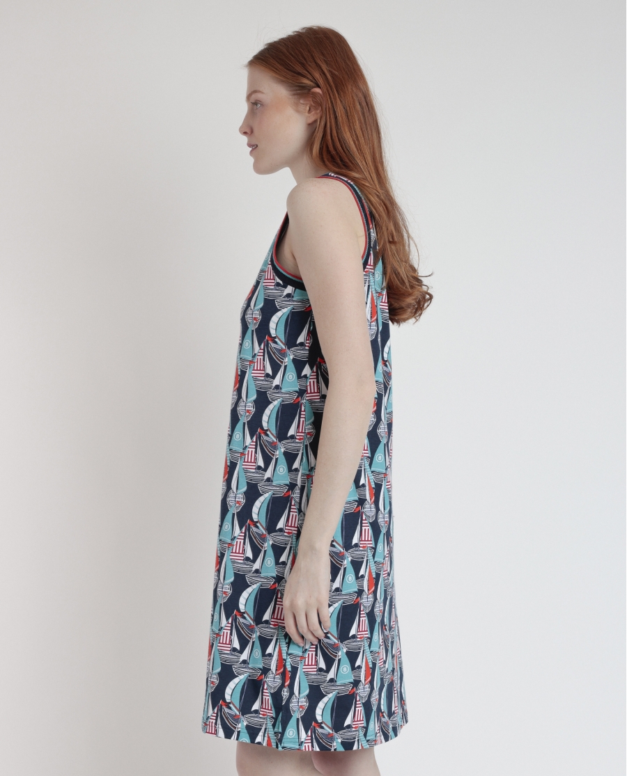 ADMAS Camisola Sin Mangas Boat Race para Mujer AZUL ADMAS Camisola Sin Mangas Boat Race para Mujer AZUL