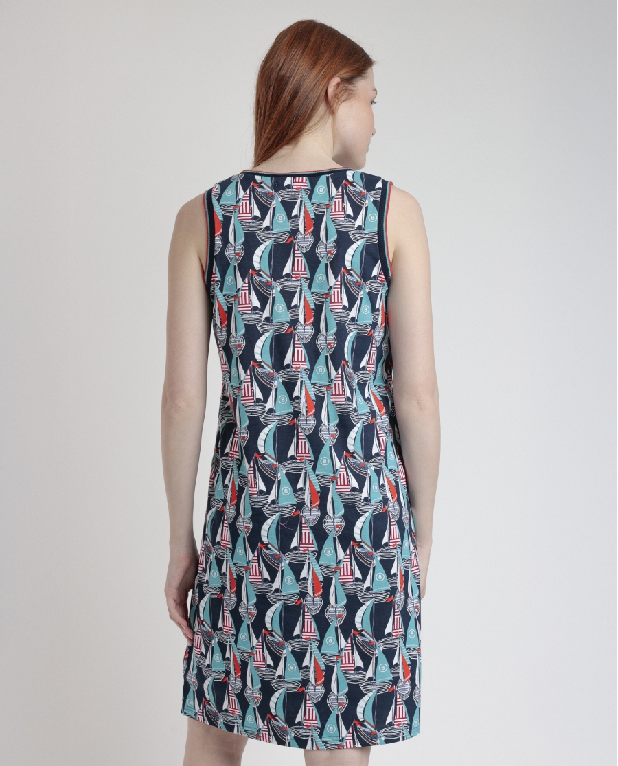 ADMAS Camisola Sin Mangas Boat Race para Mujer AZUL ADMAS Camisola Sin Mangas Boat Race para Mujer AZUL