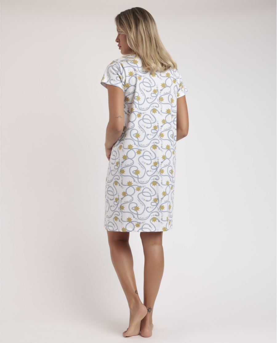 ADMAS Camisola Abierta Manga Caída Sailor Admas para Mujer AZUL ADMAS Camisola Abierta Manga Caída Sailor Admas para Mujer AZUL