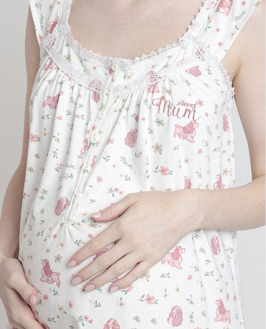 DISNEY Camisola Sin Mangas Lady Mum para Mujer CRUDO DISNEY Camisola Sin Mangas Lady Mum para Mujer CRUDO